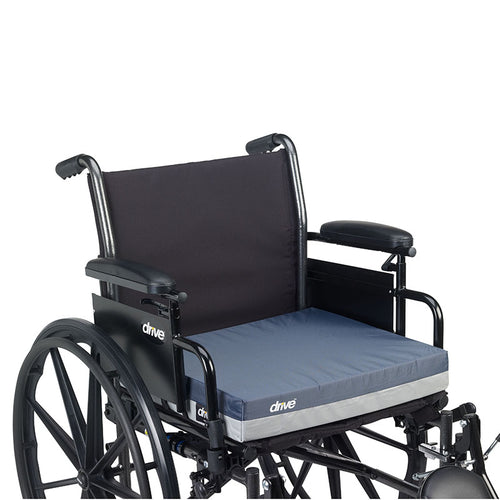 Drive Medical 14878 Gel "E" Skin Protection Wheelchair Seat Cushion, 18" x 18" x 3"